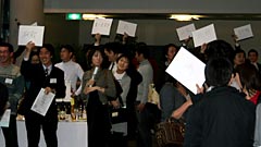 在学時の出来事クイズで盛況