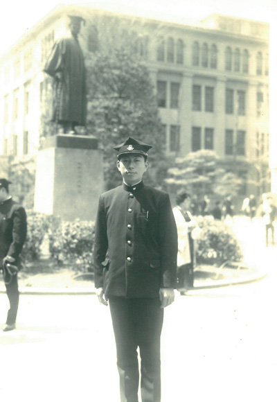 早大の学生時代の田中さんの写真