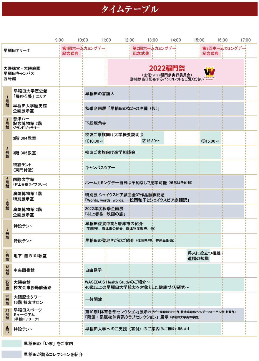 タイムテーブル