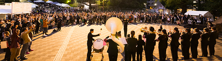 画像：稲門祭の様子